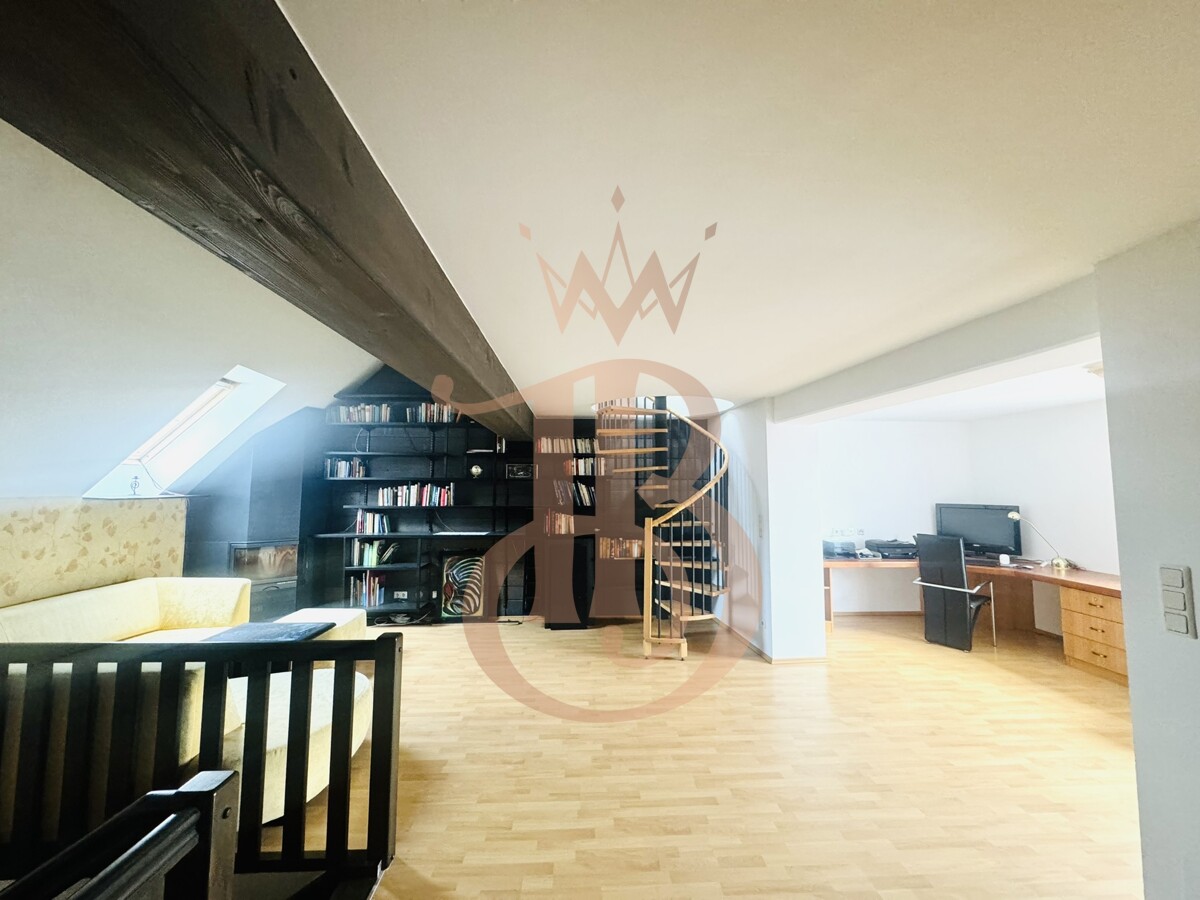 Galerie mit Kaminofen